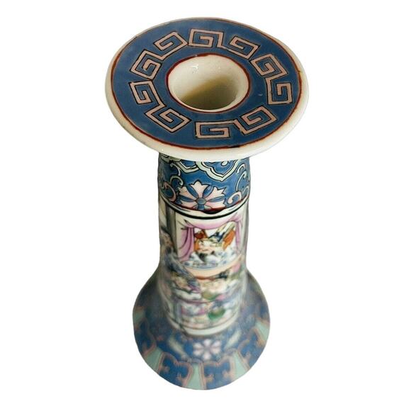 Heygill and H.F.P Oriental 2 Candle Holders Made in Macau One of a Kind RARE ORG - Picture 2 of 16